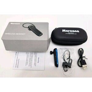 Marnana Bluetooth Headset‎ Wireless Earpiece Chargable